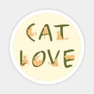 Cat love Magnet